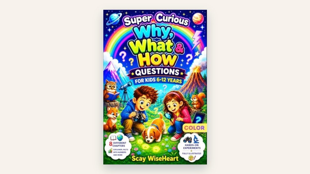 Super Curious Why, What & How Questions for Kids 6-12 (Color Edition)